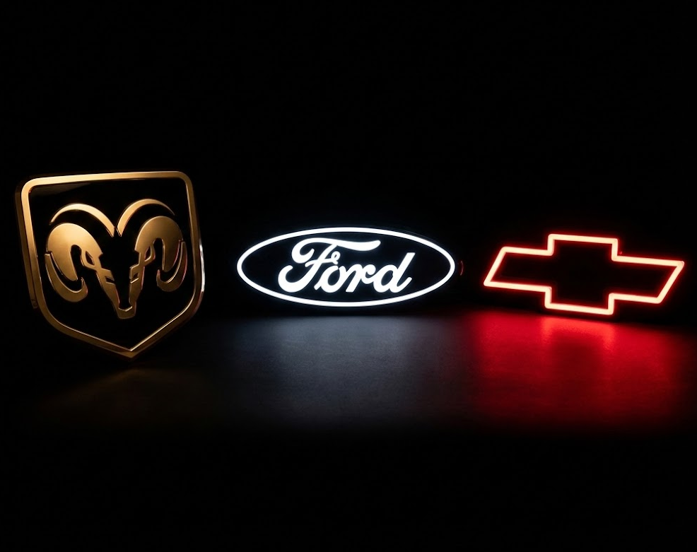 Marcas americanas RAM, Ford y Chevrolet